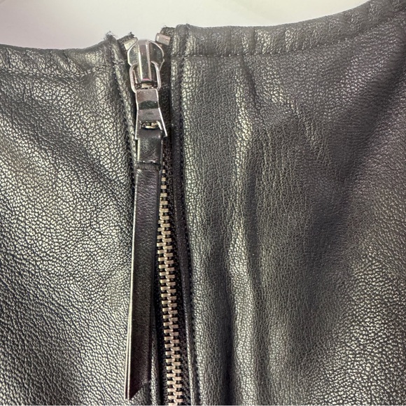 SPANX Combo Leather Like Luxe Sheath Black Vegan Stretch Dress Large LIKE NEW - Picture 13 of 13